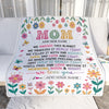 Personalized Gifts For Mom From Daughter Son Blanket We Hugged This Blanket Floral Presents Birthday Gift For Mom Mother Gifts Customized Fleece Throw Blanket | siriusteestore