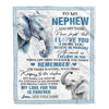Personalized Gifts For Nephew Blanket From Aunt Uncle Elephant My Love For You Is Forever Nephew Birthday Gifts Graduation Christmas Custom Fleece Blanket | siriusteestore