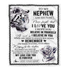 Personalized Gifts For Nephew Blanket From Aunt Uncle White Tiger My Love For You Is Forever Nephew Birthday Gifts Graduation Christmas Custom Fleece Blanket | siriusteestore