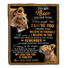 Personalized Gifts For Niece Blanket From Aunt Auntie Lion My Love For You Is Forever Niece Birthday Gifts Graduation Christmas Custom Fleece Throw Blanket | siriusteestore