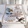 Personalized Gifts For Niece Blanket From Aunt Uncle Eagle My Love For You Is Forever Niece Birthday Gifts Graduation Christmas Custom Fleece Throw Blanket | siriusteestore