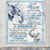 Personalized Gifts For Niece Blanket From Aunt Uncle Elephant My Love For You Is Forever Niece Birthday Gifts Graduation Christmas Custom Fleece Blanket | siriusteestore
