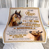 Personalized Gifts For Niece Blanket From Aunt Uncle Horse My Love For You Is Forever Niece Birthday Gifts Graduation Christmas Custom Fleece Throw Blanket | siriusteestore