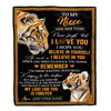 Personalized Gifts For Niece Blanket From Aunt Uncle Tiger My Love For You Is Forever Niece Birthday Gifts Graduation Christmas Custom Fleece Throw Blanket | siriusteestore