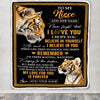 Personalized Gifts For Niece Blanket From Aunt Uncle Tiger My Love For You Is Forever Niece Birthday Gifts Graduation Christmas Custom Fleece Throw Blanket | siriusteestore