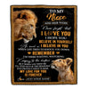 Personalized Gifts For Niece Blanket From Uncle Lion My Love For You Is Forever Niece Birthday Gifts Graduation Christmas Custom Fleece Throw Blanket | siriusteestore