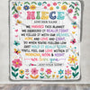 Personalized Gifts For Niece From Aunt Uncle Blanket We Hugged This Blanket Floral Presents Birthday Gift For Niece Gifts Customized Fleece Throw Blanket | siriusteestore