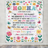 Personalized Gifts For Nonna From Granddaughter Grandkids Blanket We Hugged This Blanket Floral Presents Birthday Gift For Nonna Gifts Custom Fleece Blanket | siriusteestore