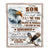Personalized Gifts For Son Blanket From Dad Mom Father Eagle My Love For You Is Forever Son Birthday Gifts Graduation Christmas Custom Fleece Throw Blanket | siriusteestore