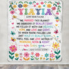 Personalized Gifts For Yiayia From Granddaughter Blanket We Hugged This Blanket Floral Presents Birthday Gift For Yiayia Gifts Customized Fleece Throw Blanket | siriusteestore