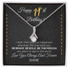 Alluring Beauty Necklace 14K White Gold Finish | 1 | Personalized Happy 11th Birthday Necklace For Her Women Daughter Niece Sister Goddaughter Granddaughter 11 Year Old Birthday Customized Gift Box Message Card | siriusteestore.myshopify