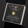 Love Knot Necklace 18K Yellow Gold Finish | 2 | Personalized Happy 16Th Birthday Necklace For Her Women Daughter Niece Sister Goddaughter Granddaughter 16 Year Old Birthday Customized Gift Box Message Card | siriusteestore.myshopify