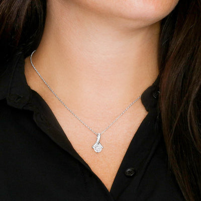 Alluring Beauty Necklace 14K White Gold Finish | 3 | Personalized Happy 16th Birthday Gifts Necklace Sweet Fifteen 16th Year Old Girl Birthday Gift Ideas For Her Daughter Niece Jewelry Gift Box Message Card | siriusteestore