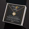 Love Knot Necklace 18K Yellow Gold Finish | 2 | Personalized Happy 18Th Birthday Necklace For Her Women Daughter Niece Sister Goddaughter Granddaughter 18 Year Old Birthday Customized Gift Box Message Card | siriusteestore.myshopify