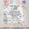 Personalized Happy Birthday Titi Gifts From Niece Nephew Blanket Butterfly Flower Present Birthday Gift For Titi Gifts Customized Fleece Throw Blanket | siriusteestore