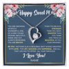 Forever Love Necklace 14K White Gold Finish | Personalized Happy Sweet 14 For Girls Necklace Sweet Fourteen 14th Birthday Gifts For 14 Fourteen Old For Girl Niece Daughter Customized Gift Box Message Card | siriusteestore