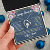 Forever Love Necklace 14K White Gold Finish | Personalized Happy Sweet 16 For Girls Necklace Sweet Sixteen 16th Birthday Gifts For 16 Sixteen Old For Girl Niece Daughter Customized Gift Box Message Card | siriusteestore