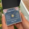 Love Knot Necklace 18K Yellow Gold Finish | Personalized Happy Sweet 16 For Girls Necklace Sweet Sixteen 16th Birthday Gifts For 16 Sixteen Old For Girl Niece Daughter Customized Gift Box Message Card | siriusteestore