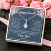 Alluring Beauty Necklace 14K White Gold Finish | Personalized Happy Sweet 17 For Girls Necklace Sweet Seventeen 17th Birthday Gifts For 17 Seventeen Old For Girl Niece Daughter Customized Gift Box Message Card | siriusteestore