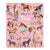 Personalized Horse Blanket For Girl Kids Women Horses Flower Floral For Daughter Niece Granddaughter Birthday Christmas Customized Bed Fleece Throw Blanket | siriusteestore