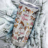 Personalized Horse Tumbler For Girl Kid Women Loves Horses Flower Floral For Daughter Niece Granddaughter Birthday Graduation Thanksgiving Christmas Travel Mug | siriusteestore