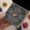 Forever Love Necklace 18K Yellow Gold Finish | 2 | Personalized Jewelry To My Fiancée Necklace From Fiancé Metting You Gift For Fiancee Romantic Birthday Valentines Christmas Custom Gift Box Message Card | https://siriusteestore.