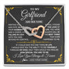 Interlocking Hearts Necklace Stainless Steel & Rose Gold Finish | 1 | Personalized Jewelry To My Girlfriend Necklace Metting You Gift For Girlfriend Romantic Birthday Gifts Valentines Christmas Custom Gift Box Message Card | https://siriusteestore.