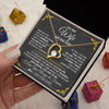 Forever Love Necklace 18K Yellow Gold Finish | 2 | Personalized Jewelry To My Wife Necklace From Husband Metting You Gift For Wife Romantic Birthday Valentines For Her Christmas Custom Gift Box Message Card | https://siriusteestore.