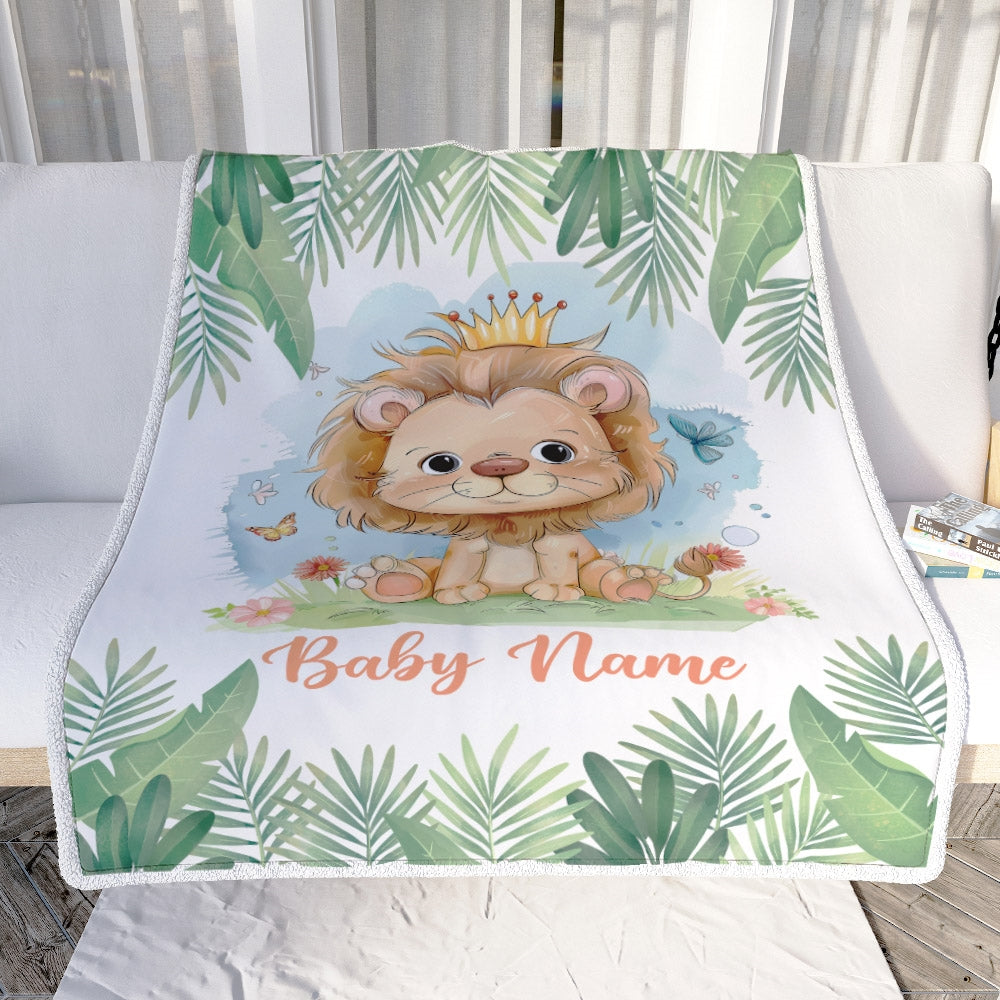 Personalized lion king baby blanket online