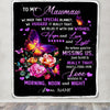 Personalized Mawmaw Blanket From Grandkids Granddaughter Grandson We Made This Special Blanket Flower Mawmaw Birthday Mothers Day Christmas Fleece Blanket | siriusteestore