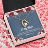 Forever Love Necklace 18K Yellow Gold Finish | Personalized Meme Necklace From Grandkids Granddaughter Grandson I've Loved You My Whole Life Floral Meme Birthday Mothers Day Christmas Customized Message Card | siriusteestore