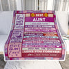 Personalized Mothers Day Blanket Gifts For Aunt From Niece Nephew Wood Best Aunt Present Birthday For Aunts Auntie Christmas Custom Fleece Throw Blanket | siriusteestore