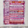 Personalized Mothers Day Blanket Gifts For Grandma From Granddaughter Grandson Wood Best Grandma Present Birthday For Grandmother Christmas Fleece Blanket | siriusteestore