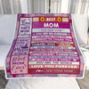 Personalized Mothers Day Blanket Gifts For Mom From Daughter Son Wood Best Mom Present Birthday For Moms Mother Christmas Custom Fleece Throw Blanket | siriusteestore