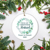 Personalized Mr And Mrs First Married Christmas Ornament Wedding Initial Married Keepsake Custom Name Decoration (22) Customized Christmas Tree Ornament | siriusteestore