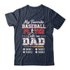 Personalized My Favorite Baseball Player Calls Me Dad Custom Kids Name Fathers Day Birthday Christmas Shirt & Hoodie | siriusteestore