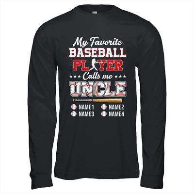 Personalized My Favorite Baseball Player Calls Me Uncle Custom Kids Name Fathers Day Birthday Christmas Shirt & Hoodie | siriusteestore
