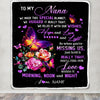 Personalized Nana Blanket From Grandkids Granddaughter We Made This Special Blanket Flower Nana Birthday Mothers Day Christmas Customized Fleece Blanket | siriusteestore