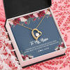 Forever Love Necklace 18K Yellow Gold Finish | Personalized Nana Necklace From Grandkids Granddaughter Grandson I've Loved You My Whole Life Floral Nana Birthday Mothers Day Christmas Customized Message Card | siriusteestore