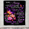 Personalized Nanny Blanket From Kids We Made This Special Blanket Flower Nanny Birthday Mothers Day Christmas Customized Fleece Throw Blanket | siriusteestore