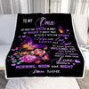 Personalized Oma Blanket From Grandkids Granddaughter We Made This Special Blanket Flower Oma Birthday Mothers Day Christmas Customized Fleece Throw Blanket | siriusteestore