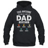 Personalized This Awesome Dad Belongs To Custom Kids Name Color Hand Fathers Day Birthday Christmas Shirt & Hoodie | siriusteestore