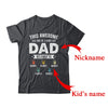 Personalized This Awesome Dad Belongs To Custom Kids Name Color Hand Fathers Day Birthday Christmas Shirt & Hoodie | Custom | siriusteestore