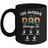 Personalized This Awesome Dad Belongs To Custom Kids Name Vintage Fathers Day Birthday Christmas Mug | siriusteestore
