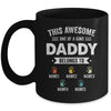 Personalized This Awesome Daddy Belongs To Custom Kids Name Color Hand Fathers Day Birthday Christmas Mug | siriusteestore
