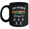 Personalized This Awesome Daddy Belongs To Custom Kids Name Vintage Fathers Day Birthday Christmas Mug | siriusteestore
