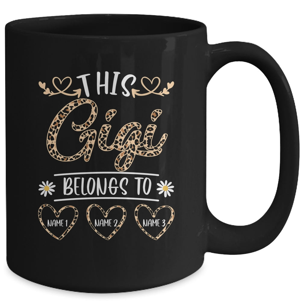 Personalized This Awesome Gigi Belongs To Custom Kids Name Leopard Gigi Mothers Day Birthday Christmas Mug | siriusteestore