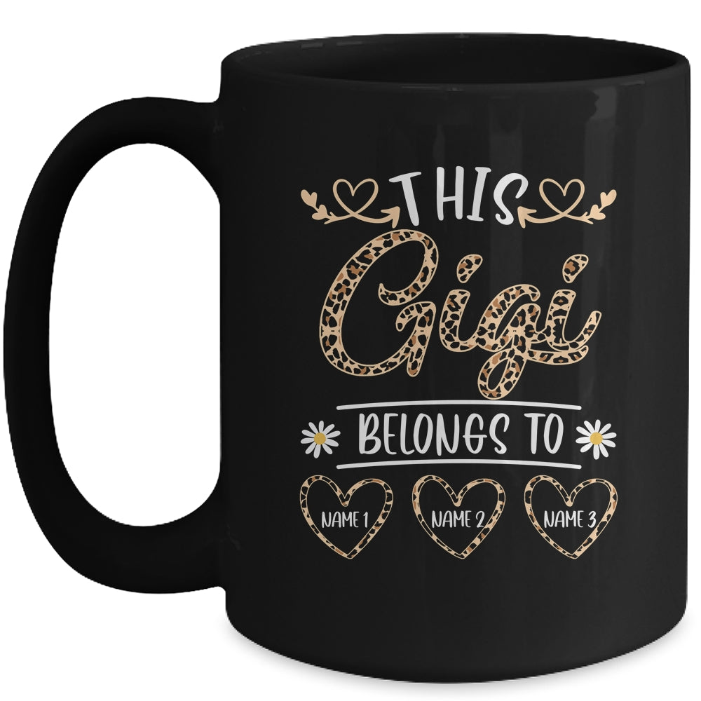 Personalized This Awesome Gigi Belongs To Custom Kids Name Leopard Gigi Mothers Day Birthday Christmas Mug | siriusteestore