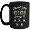 Personalized This Awesome Gigi Belongs To Custom Kids Name Vintage Mothers Day Birthday Christmas Mug | siriusteestore
