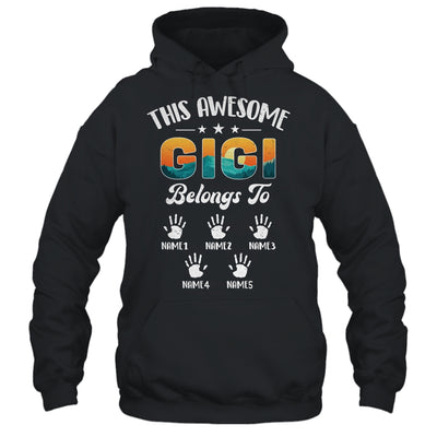 Personalized This Awesome Gigi Belongs To Custom Kids Name Vintage Mothers Day Birthday Christmas Shirt & Tank Top | siriusteestore